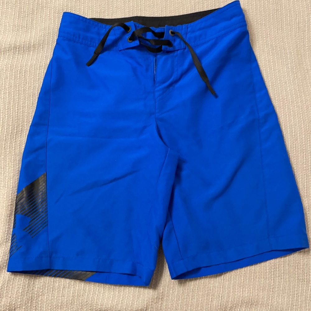 Youth Boys Under Amour Size 25 Swim Trunks Board Shorts
